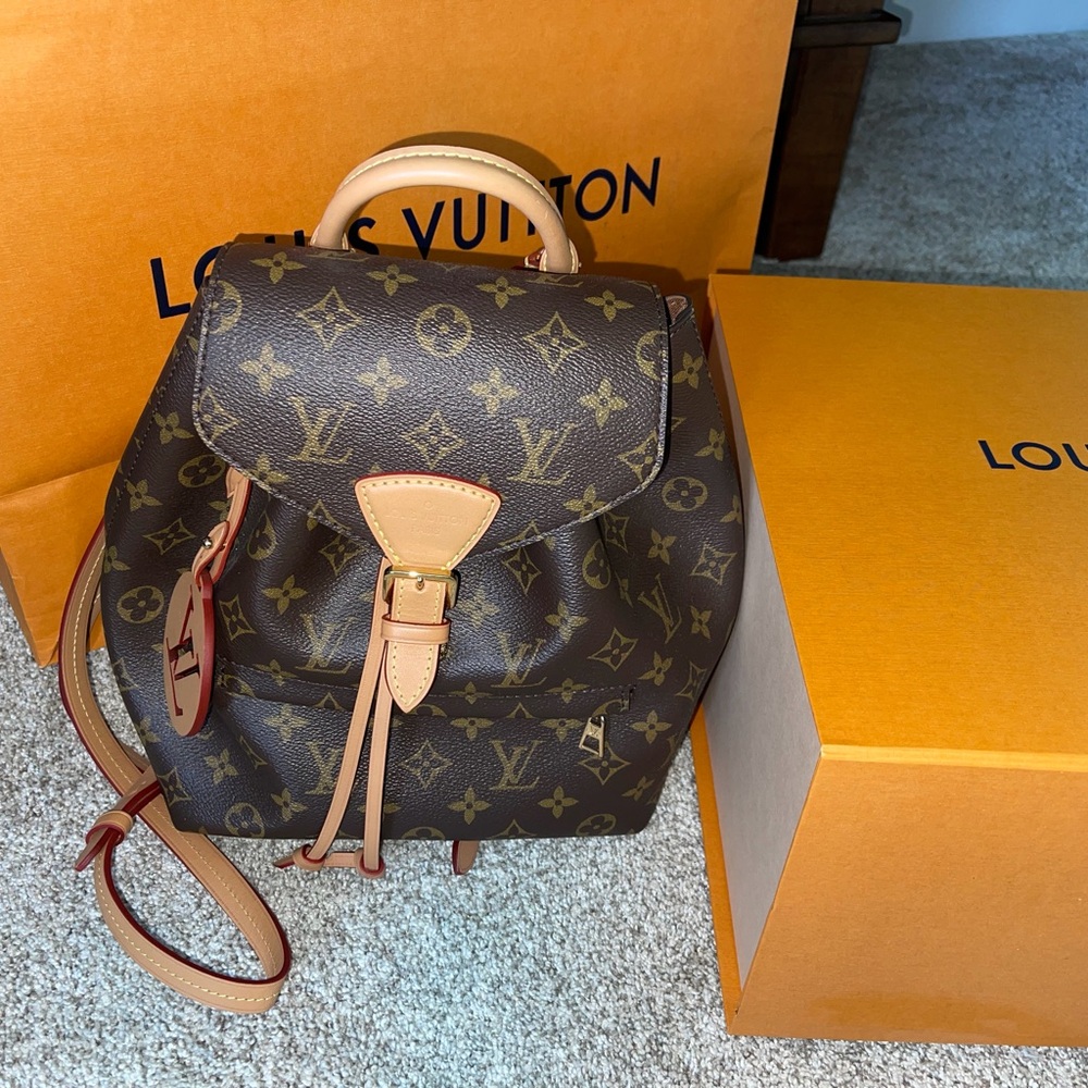Louis Vuitton Classic Monogram Backpack in Brown